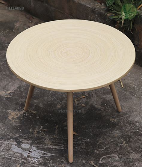 Round Dining Table Made Of Spun Bamboo In Vietnam Vietnam Handicraft