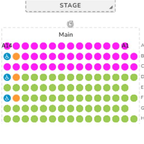 24/25 Season Seating Chart | Pineapple Playhouse