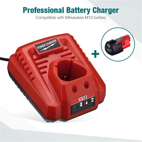 Professional Milwaukee 12V Lithium-Ion Battery Charger | Powerextra