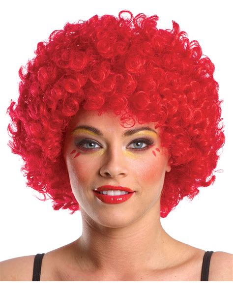 Afro Clown Wig Red Ubicaciondepersonascdmxgobmx