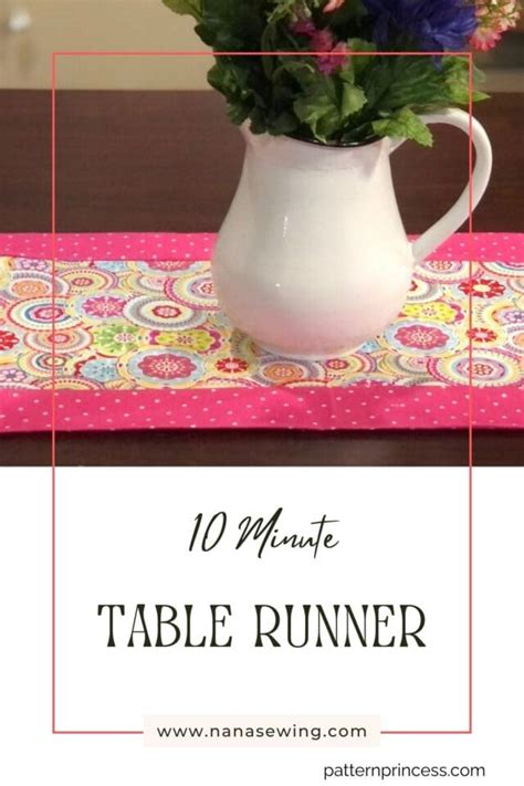 10 Minute Table Runner Pattern - Pattern Princess