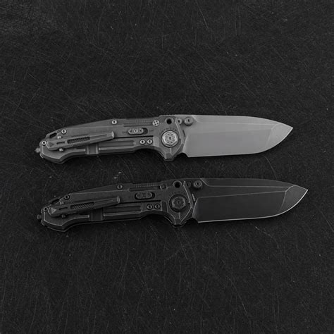 District Hypocenter Heavy Folding Knife M Blade Titanium Handle