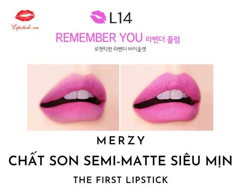 Son Merzy L14 Remember You Màu Tím Hồng Đẹp Nhất Siêu Cấp Hot