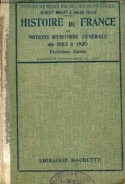 Histoire De France Et Notions D Histoire G N Rale De