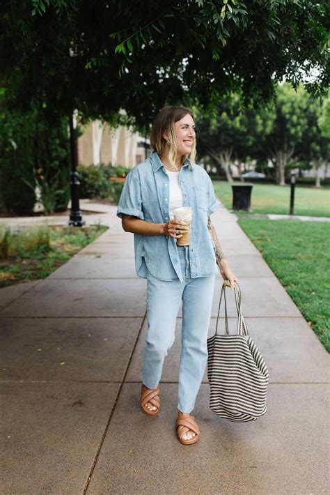 Denim Outfits Are Trending In A Big Way This Is My Go To The Mom Edit