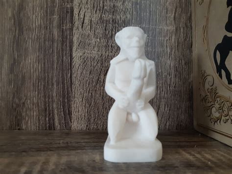 Satyr Statue Pan Faun Nude Male Greek Made Of Alabaster Etsy