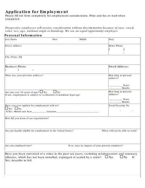 Kfc Printable Application Form Printable Forms Free Online