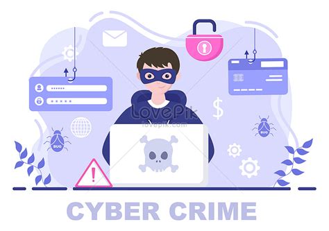 Cyber Crime Vector Illustration Imagepicture Free Download 450082245