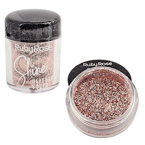 RUBY ROSE GLITTER SOLTO SHINE SHOCKER 6G Teruya Cosméticos e Perfumaria