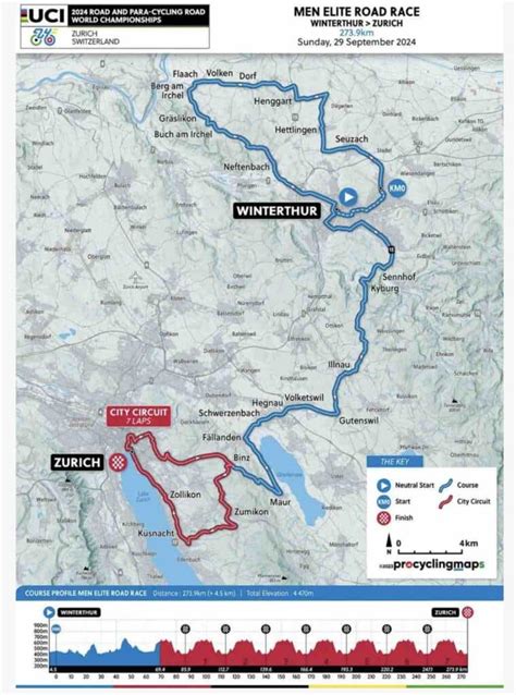 Zurich Le Parcours Elite Hommes Des Championnats Du Monde Sur Route