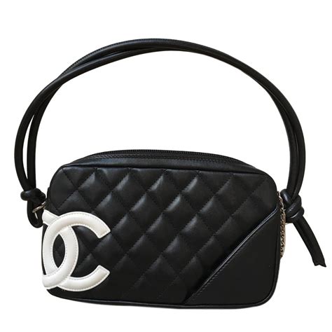 Chanel Cambon Black Leather Ref Joli Closet