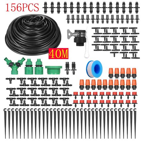 Oyajia 131ft Drip Irrigation Kit For Raised Bed Garden Watering System