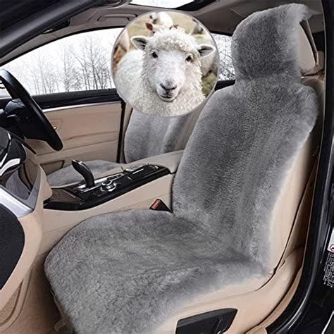 1pc Faux Sheepskin Wool Fur Car Seat Cover For Cars Suv