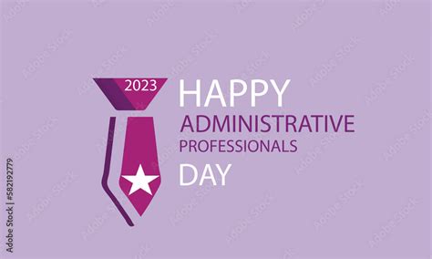 Happy Administrative Professionals Day Template For Background Banner Card Poster เวกเตอร์