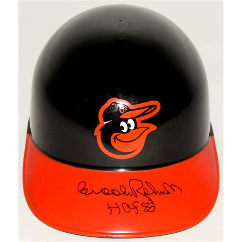 Brooks Robinson Signed Orioles Full Size Batting Helmet Inscribed Hof