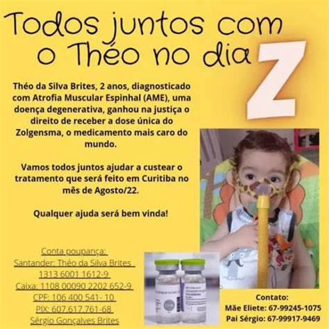 Após conseguir remédio mais caro mundo família de Théo faz campanha