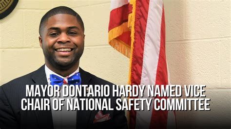 Mayor Dontario Hardy Named Vice Chair Of National Safety Committee