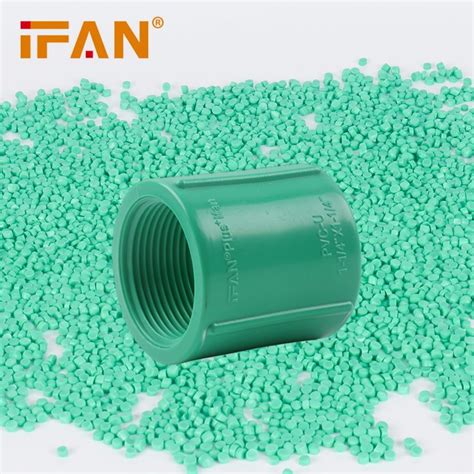 Ifanplus Wholesale Upvc Bsp Threaded Fittings Water Supply Green Pvc