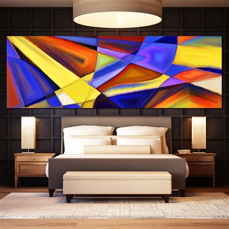 Contemporary Abstract Canvas Print, Colorful Abstract Patterns ...