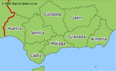 ANDALUCIA SPAIN MAP - Imsa Kolese