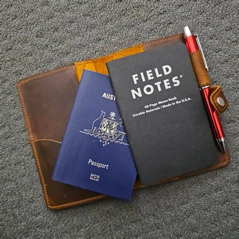 Moleskine Leather Cover Pocket With Pen Loop, Leather Cover for ...