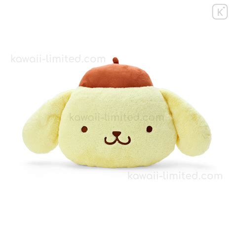 Japan Sanrio Original Face Shaped Cushion S Pompompurin Kawaii