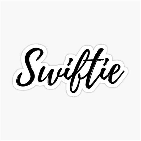 "Swiftie Cursive" Sticker for Sale by arisovsic19 | Redbubble