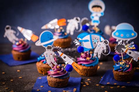 Astronauten Muffins Einfaches Rezept Kindergeburtstag