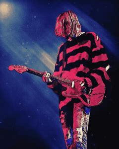 Kurt Cobain Red And Black Stripe Sweater Celebrity Jacket