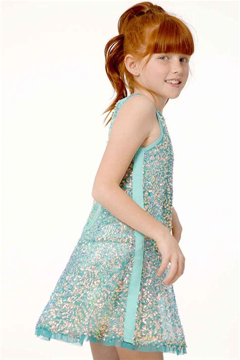 Hannah Banana | Girls Holographic Sequin Sleeveless Dress – myhannahbanana