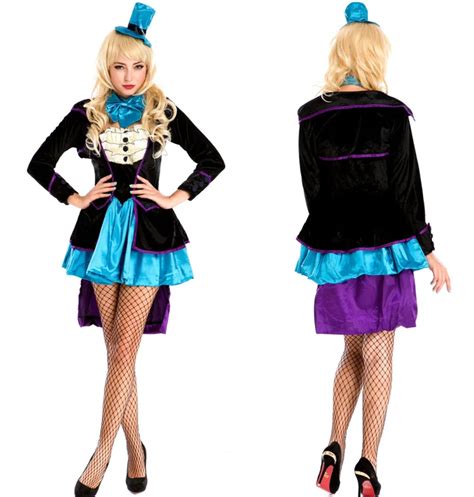 Sexy Mad Hatter Halloween Costume In Wonderland Costume Women Adult