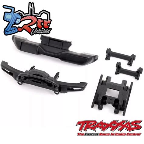 Parachoques Delantero Trasero Y Placas Protectoras Traxxas Trx M Tra A