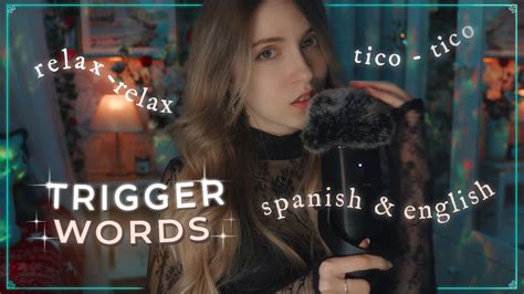 ASMR 1H INTENSE TRIGGER WORDS BLUEYETI ENGLISH SPANISH With Visuals