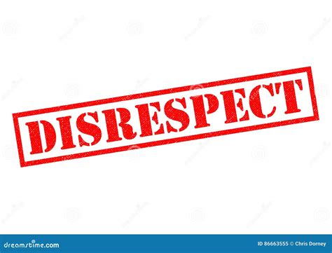 Disrespect Rubber Stamp Stock Illustration Illustration Of Background