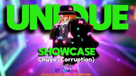 UNIQUE CHUYO Corruption Showcase In Anime Adventures YouTube