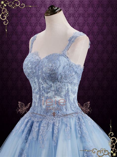 Blue Cinderella Style Ball Gown Wedding Dress SEATTLE