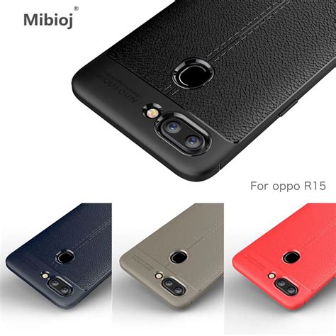 Mibioj Ultra Mince Litchi Motif Rétro Antichoc En Silicone Souple Tpu