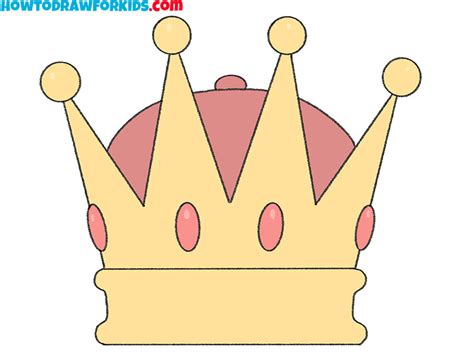 How To Draw A King Crown Easy Drawing Tutorial For Kids