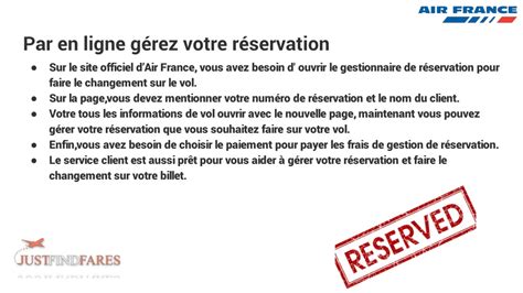 PPT Comment Gérer Ma Réservation Sur Air France PowerPoint