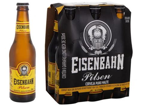 Cerveja Eisenbahn Puro Malte Pilsen 6 Unidades Long Neck 355ml