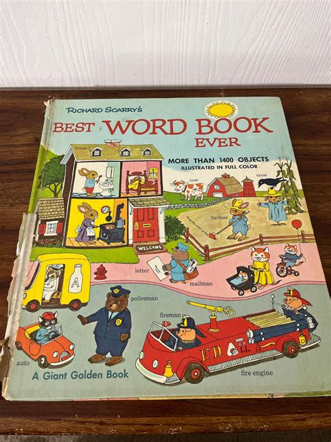 Richard Scarrys Best Word Book Ever By Scarry Richard 1970 10th