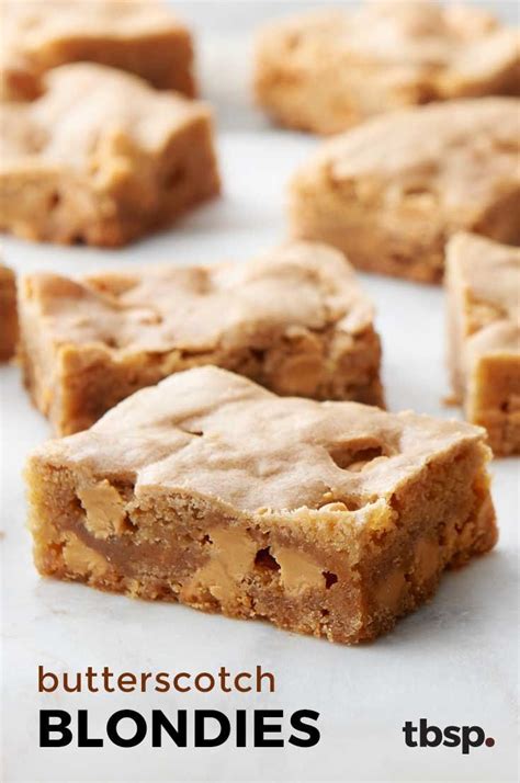 Butterscotch Blondies Recipe Recipes With Butterscotch Chips