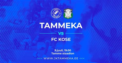 Tipneri karikavõistlused Tartu JK Tammeka vs FC Kose