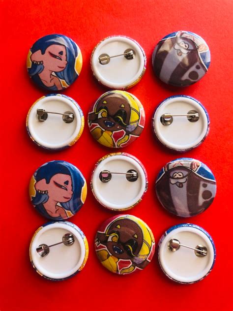 Splatoon 3 Idol Shiver Frye And Big Man Buttons Etsy