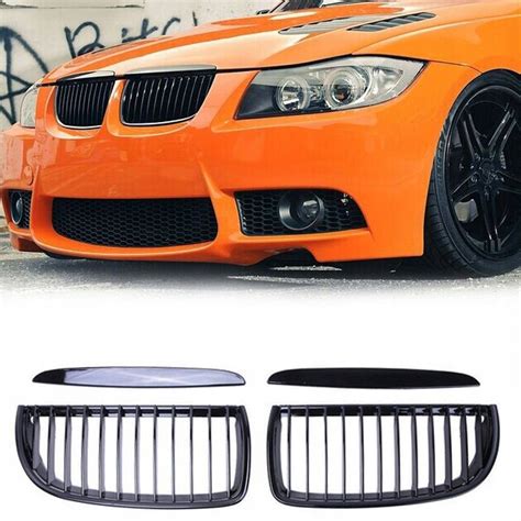 GRILL NERKI BMW E90 PRZEDLIFT 04 08 CZARNY POŁYSK 011GB NERKI W GRILL