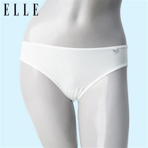 ELLE กางเกงในทรง BIKINI ผาเนอนม กนยางวายเนอนม รน LU2867 Shopee Thailand