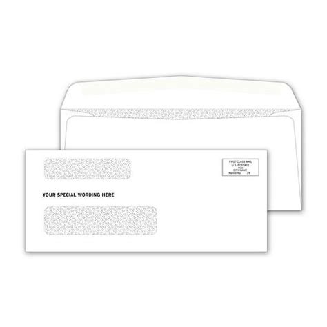 Double Window Confidential Envelope Personalized Designsnprint