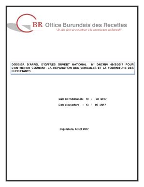 Fillable Online Fillable Online 1 BR Office Burundais Des Recettes