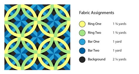 Paper Pieced Double Wedding Ring Pattern Digital Etsy