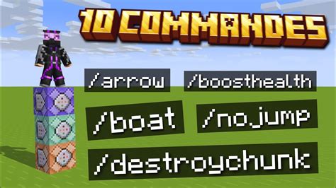 Top Commandes Cools Sur Minecraft Bedrock Ps Xbox Switch Pe